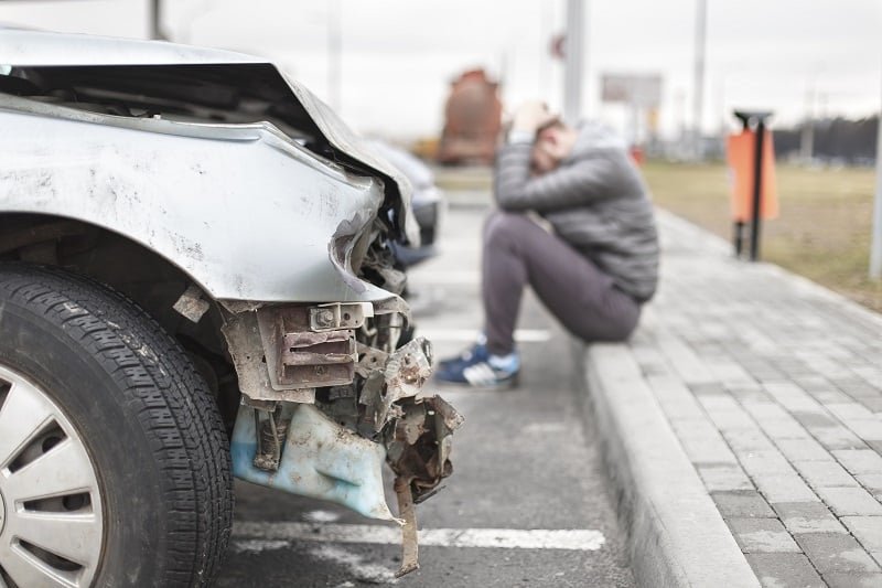 car accident scene