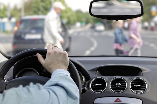 motorist stopping for pedestrians 1