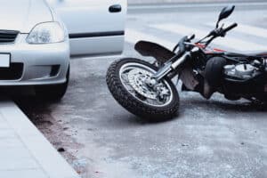 Scene after a motorcycle accident in Boulder, CO